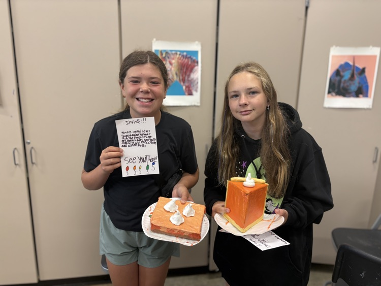 Art Exploration II created sweet treat sculptures inspired by Peter Anton! 🥧