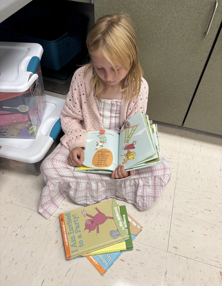 Second graders are taking their reading everywhere!