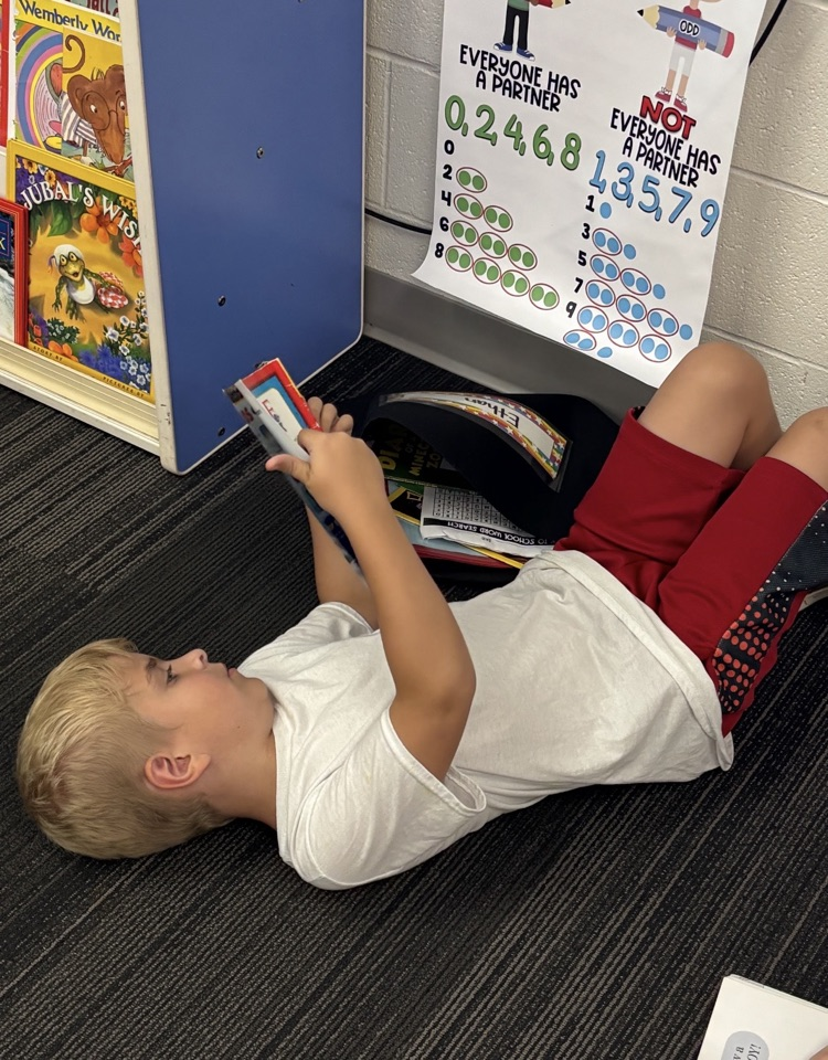 Second graders are taking their reading everywhere!
