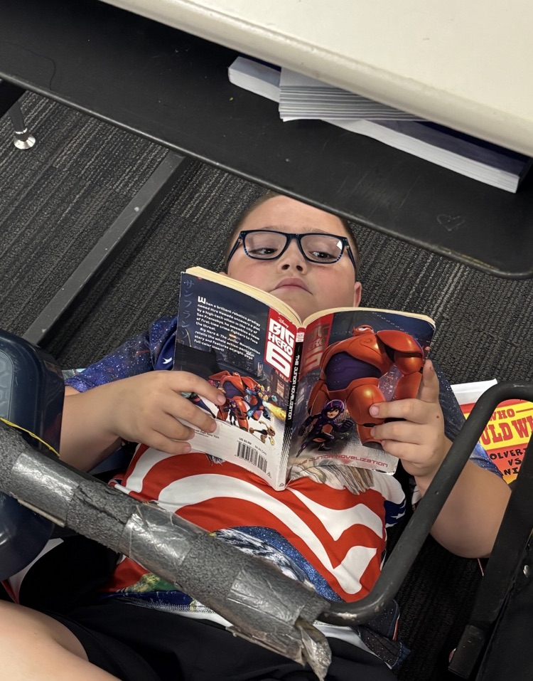 Second graders are taking their reading everywhere!