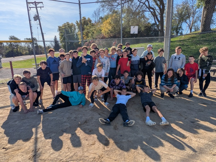 Our 8th grade boys spent the morning giving back by cleaning up campus and the community! 