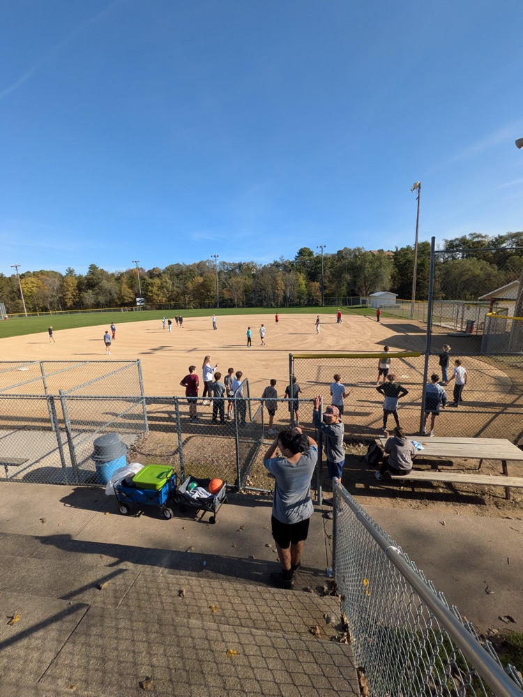 Our 8th grade boys spent the morning giving back by cleaning up campus and the community! 
