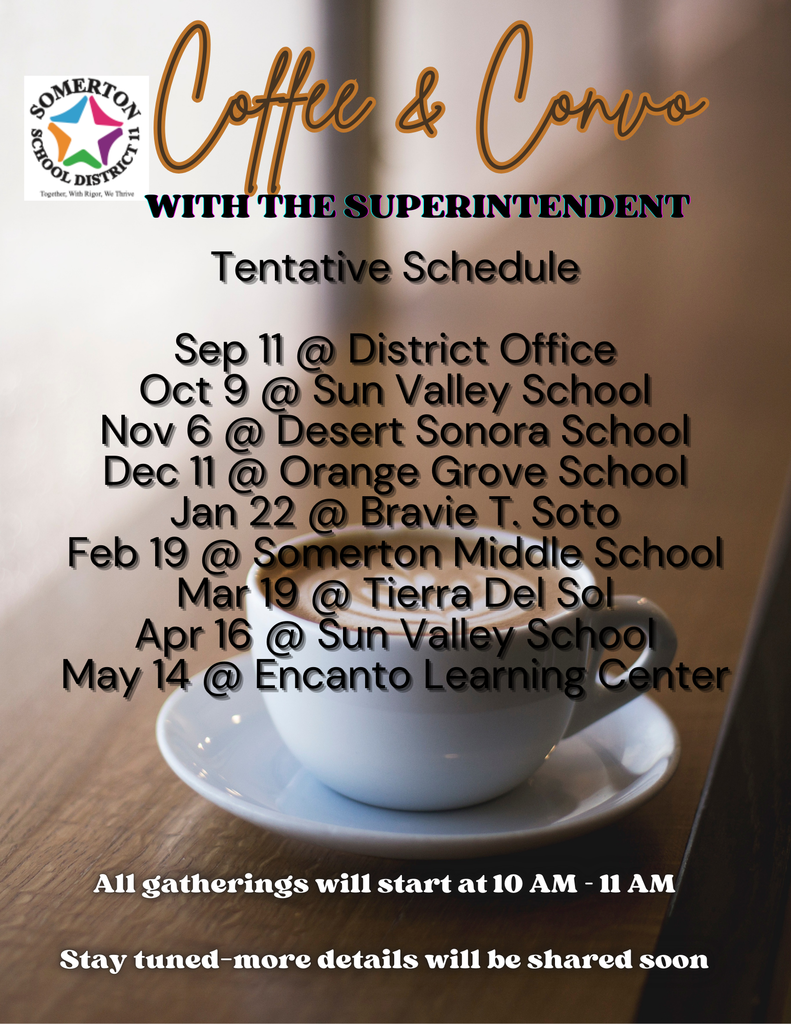 Coffee&Convos Tentatively Schedule