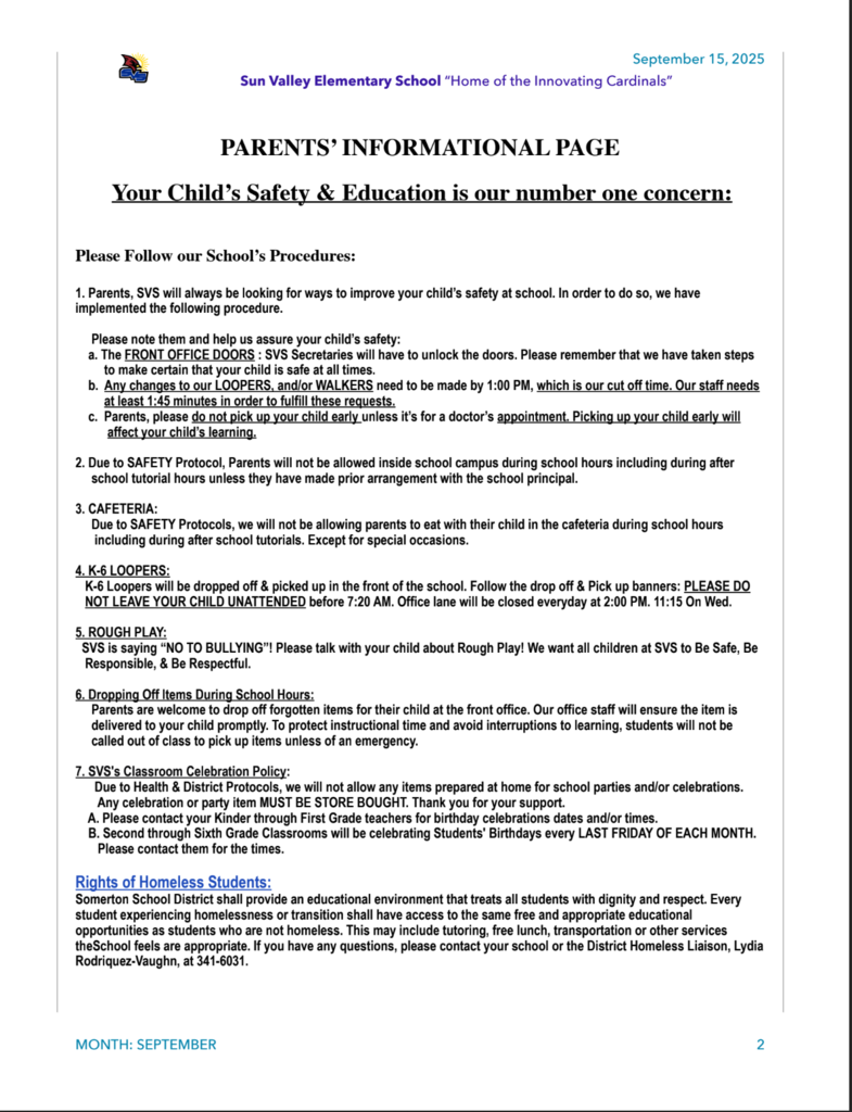 SVS NEWSLETTER SEPTEMBER 15 , 2025