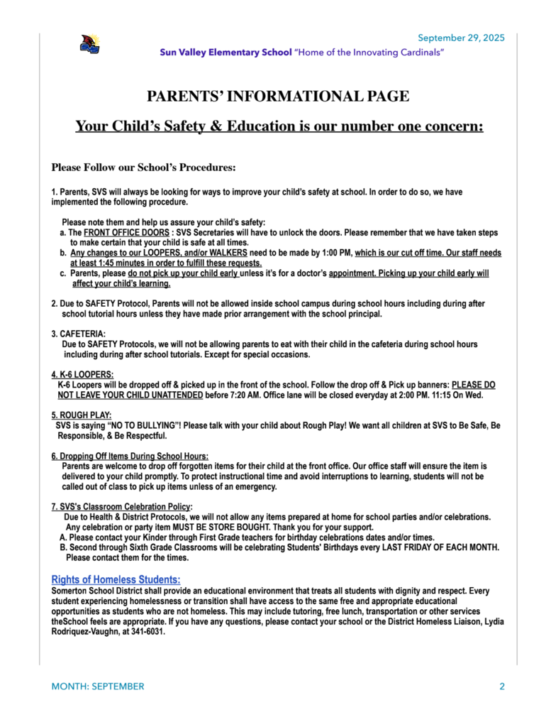 SVS NEWSLETTER  SEPTEMBER 29TH , 2025
