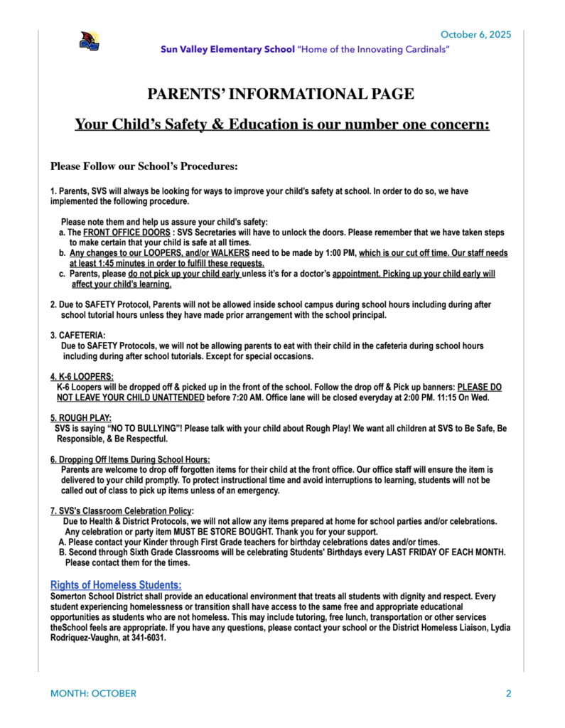 SVS NEWSLETTER OCT 6, 2025