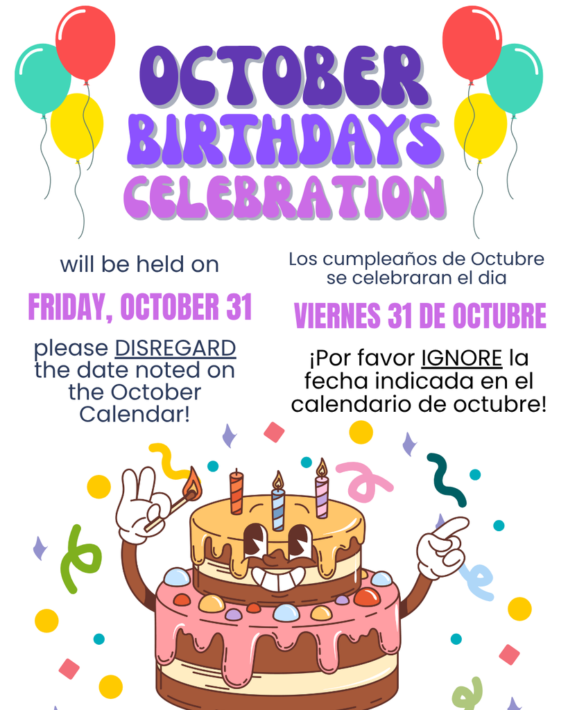 October Birthday Celebration Flyer