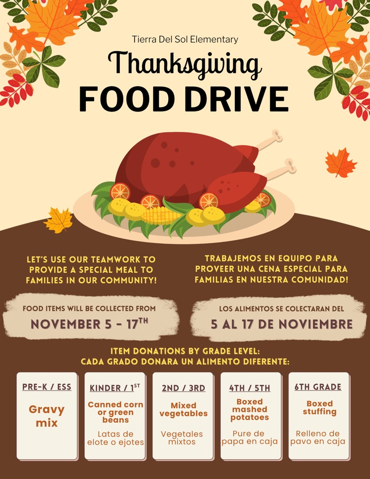Thanksgiving food drive