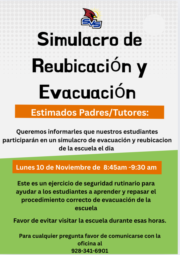 SVS Reunification and Evacuation Drill