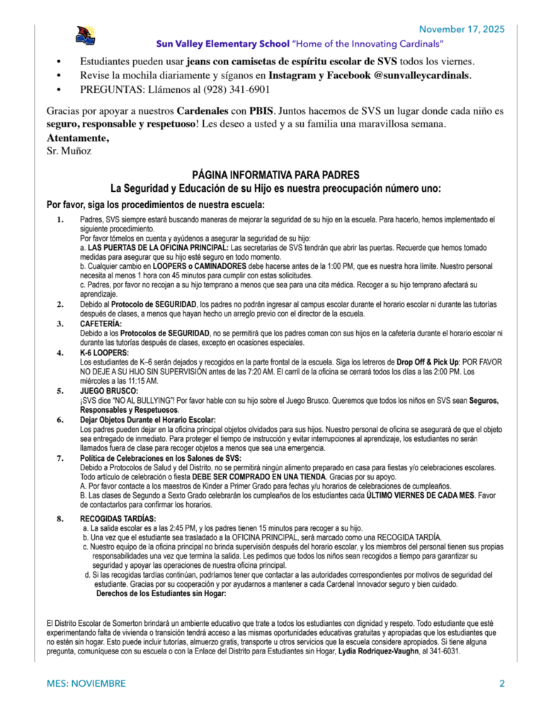 SVS NEWSLETTER NOVEMDER 17 , 2025