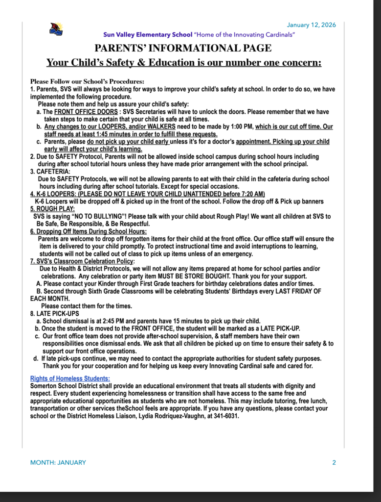 SVS NEWSLETTER JAN 12 2026