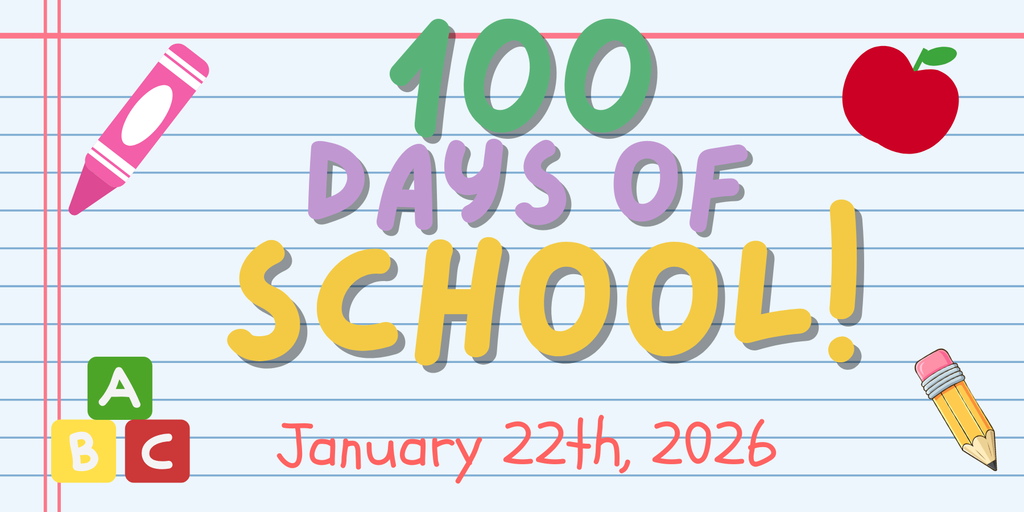 100 days of School! 100 dias de escuela!