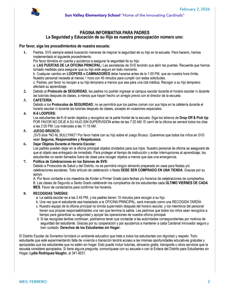 SVS NEWSLETTER FEB,2 , 2026