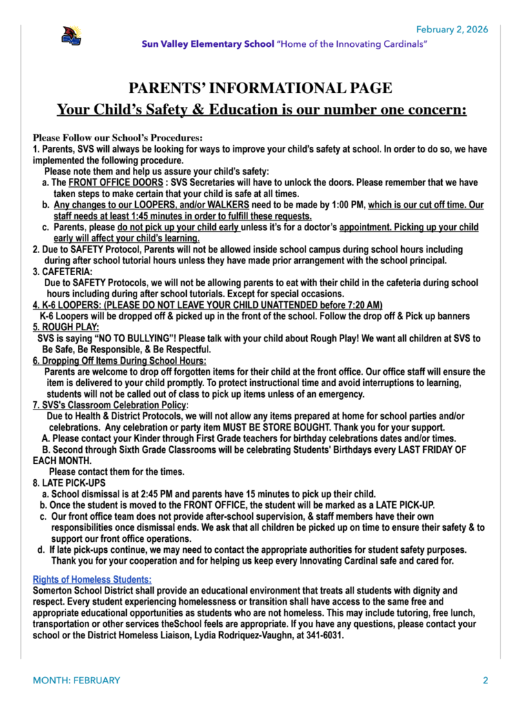 SVS NEWSLETTER FEB,2 , 2026