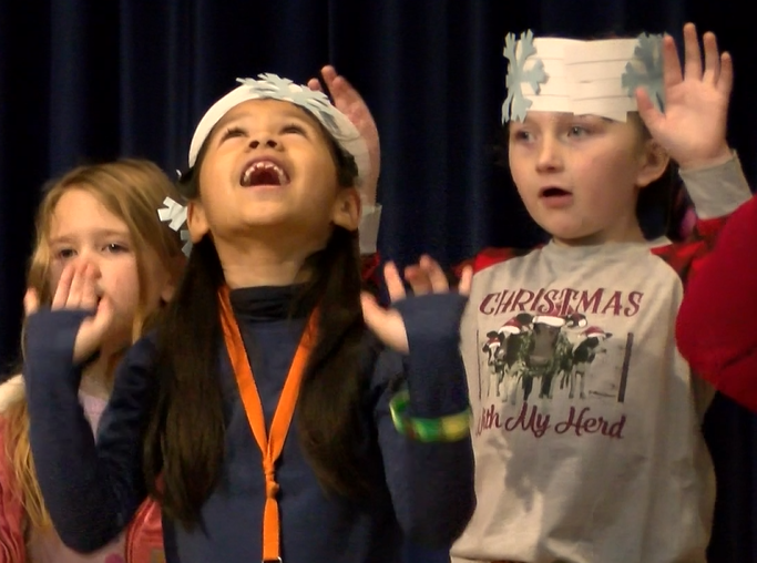 All Aboard the Christmas Express rehearsal