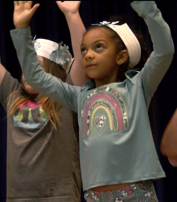 All Aboard the Christmas Express rehearsal