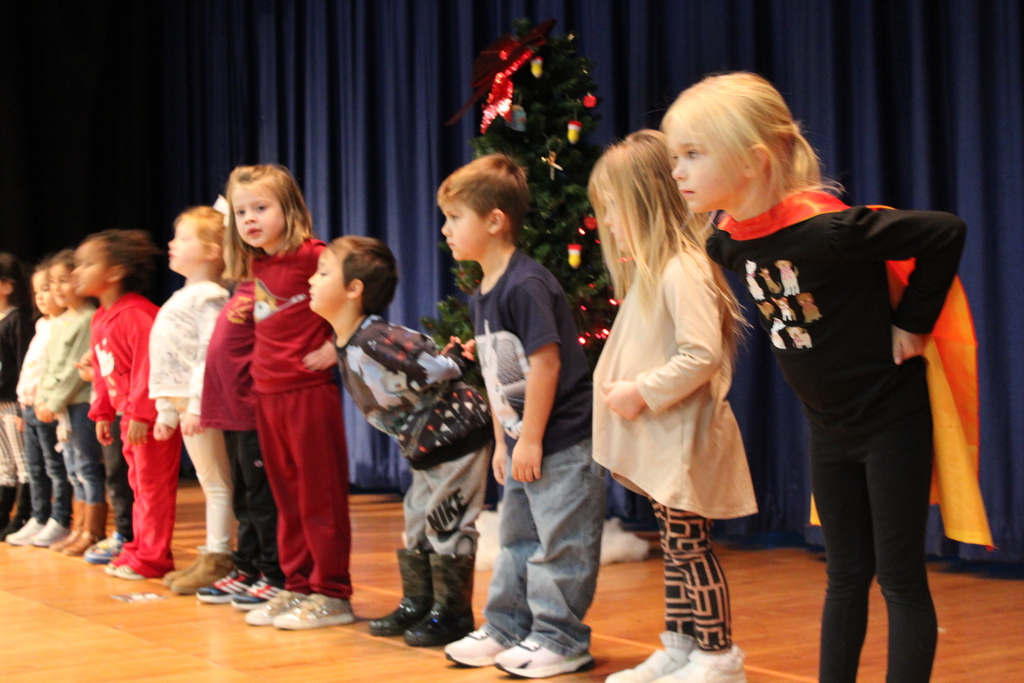 All Aboard the Christmas Express rehearsal