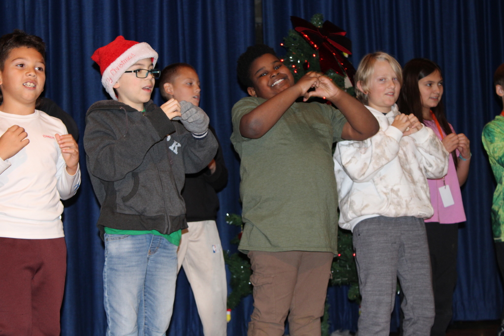 All Aboard the Christmas Express rehearsal