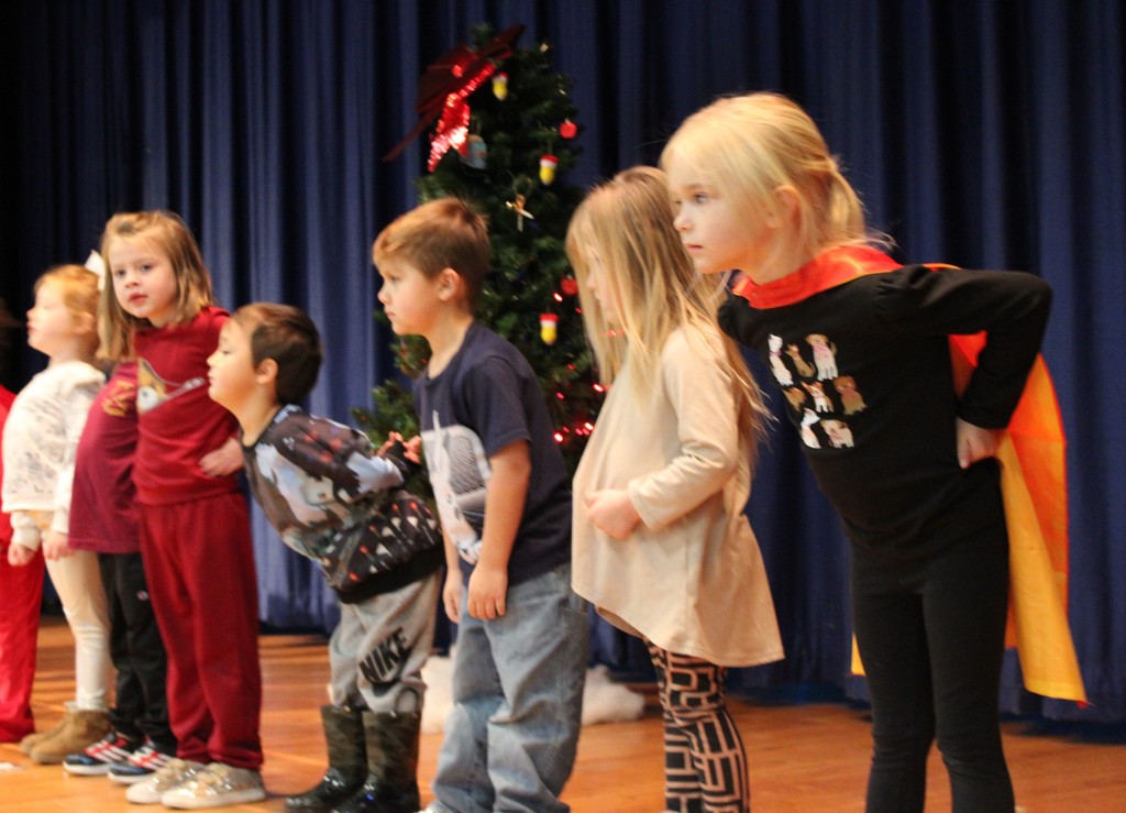 All Aboard the Christmas Express rehearsal