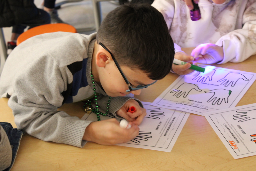Health Sciences germ demonstration
