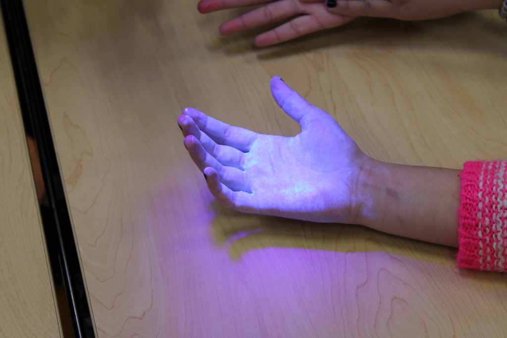 Health Sciences germ demonstration