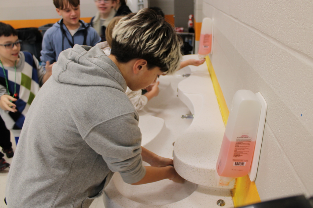 Health Sciences germ demonstration