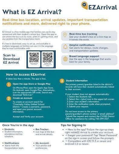 EZ Arrival app