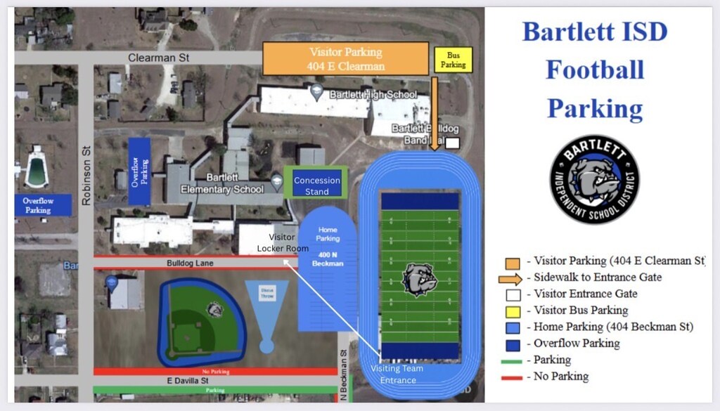 Bartlett football gameday information