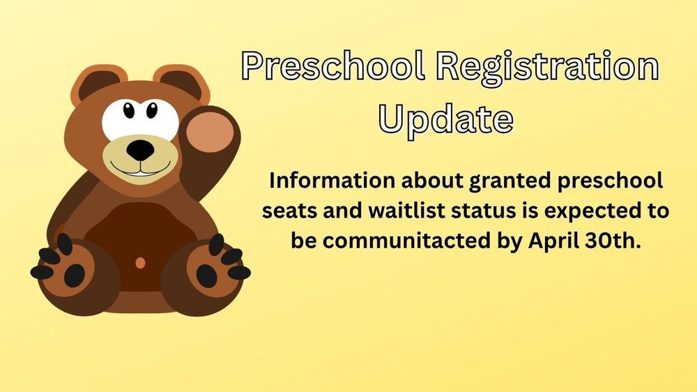 preschool registration update