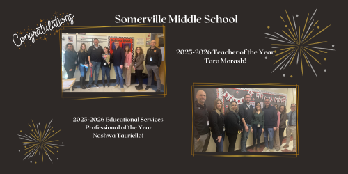 Teacher of the Year and Ed Services Professional of the Year Tara Morash and Nashwa Tauriello