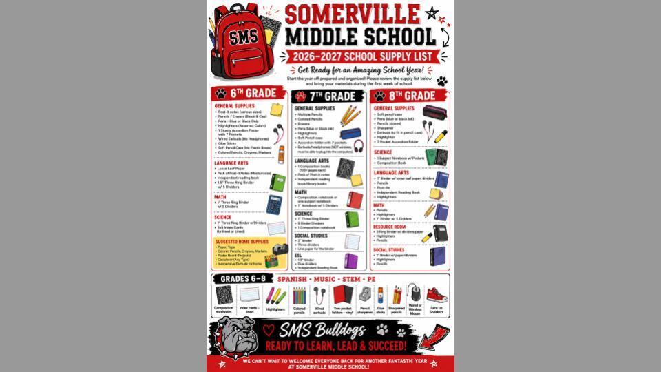 26-27 School Supply list