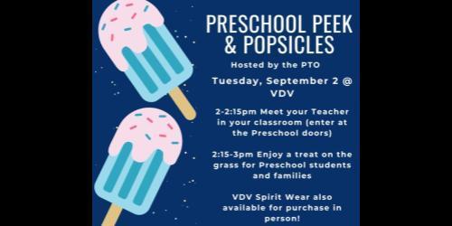 Preschool Peek & Popsicles