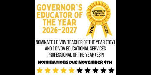 Governor's Educator of the Year