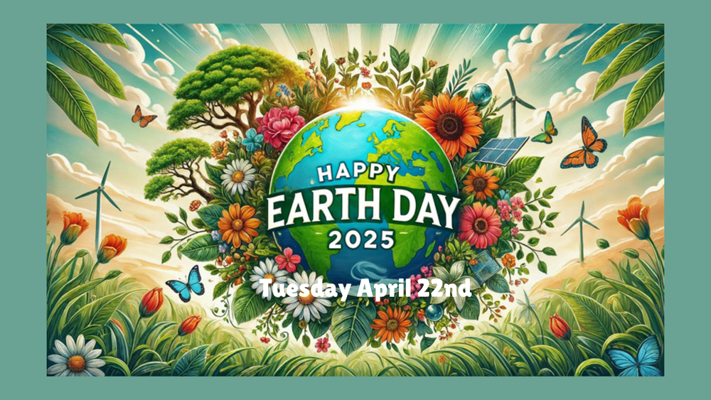 multi color happy earth day 2025 collage tuesday april 22nd