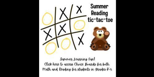 Summer Reading Tic-Tac-Toe