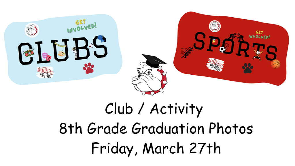Club Activity 8th Grade Photos Friday March 27th