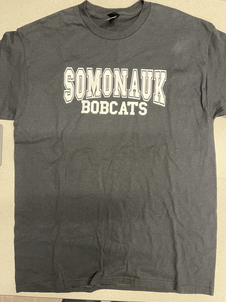 Adult medium black t-shirt $18