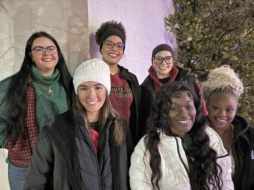 Members of the first homecoming court at South Arkansas College have been announced. They are, front row, from left, freshman Taylor Darden of Smackover (arts and sciences major), freshman Janiya Williams of El Dorado (teacher education major) and freshman Keira Cooper of El Dorado (teacher education major). Back row, sophomore Lindy Bean of Sparkman (radiologic technology major), sophomore Kiki Williamson of Mayflower (arts and sciences major) and sophomore Avery McGoogan of El Dorado (arts and sciences major).