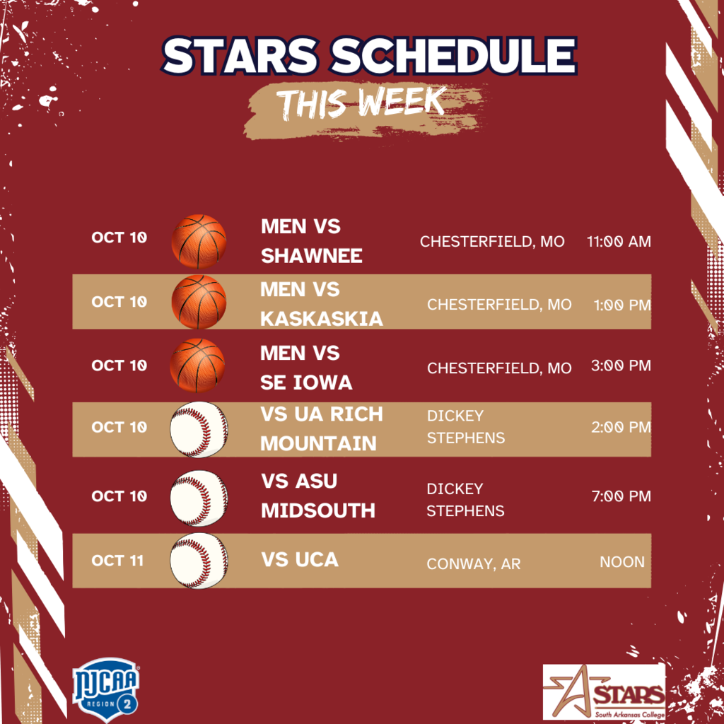 10-5-25 weekly athletics schedule