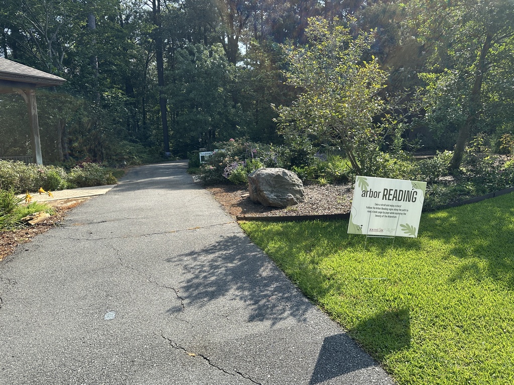ArborREADING sign in the Arboretum