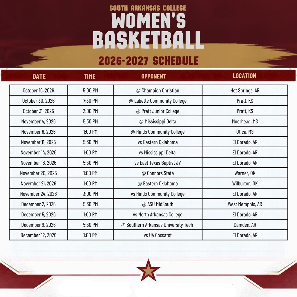 women's schedule
