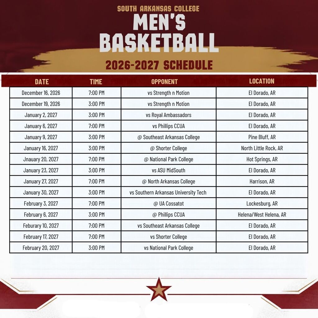 men's schedule