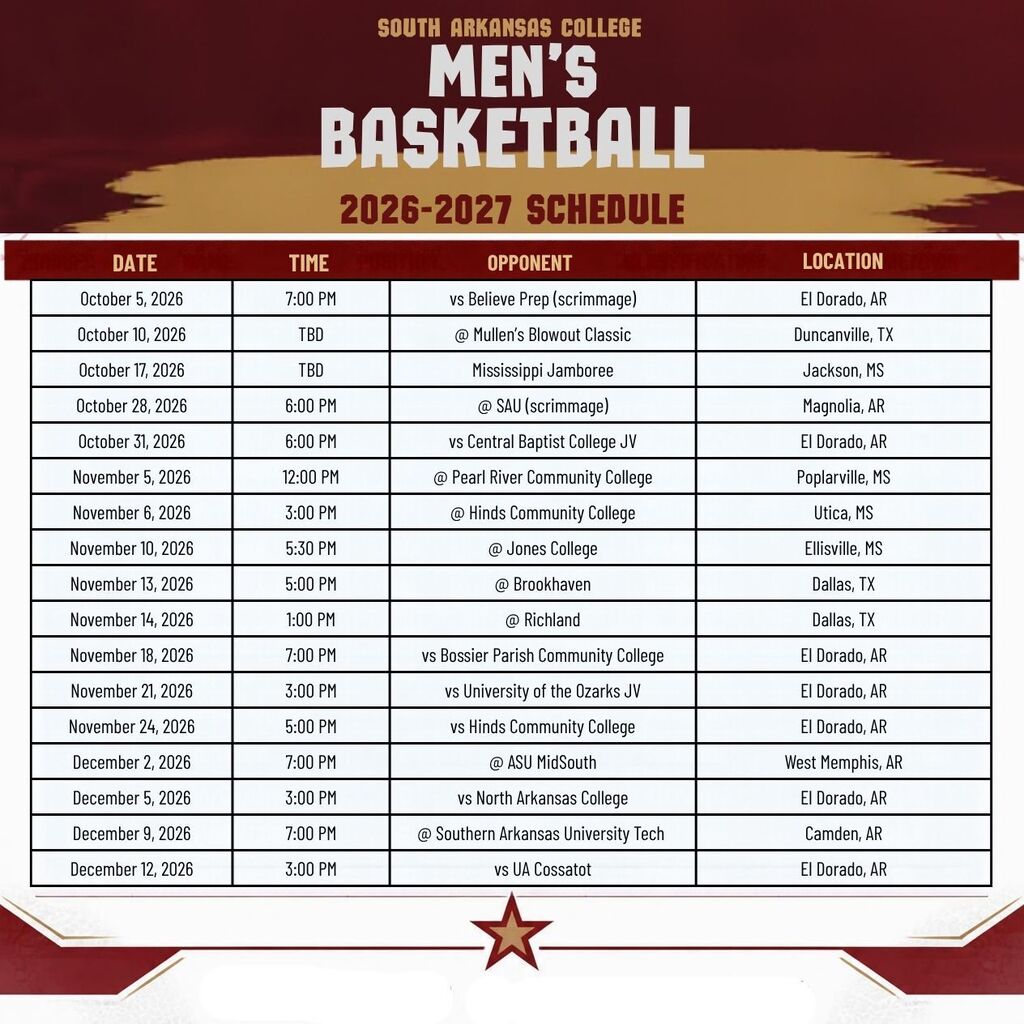 men's schedule