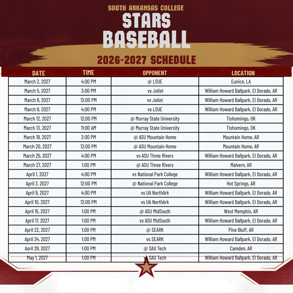 baseball schedule