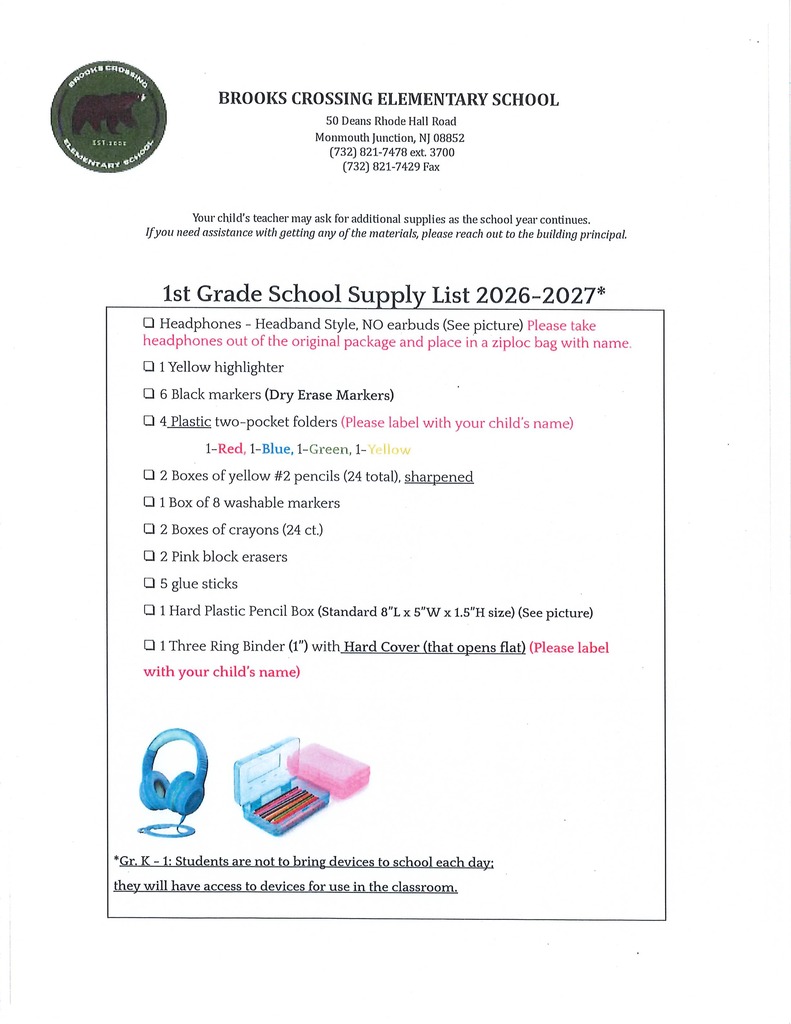 First Supply List