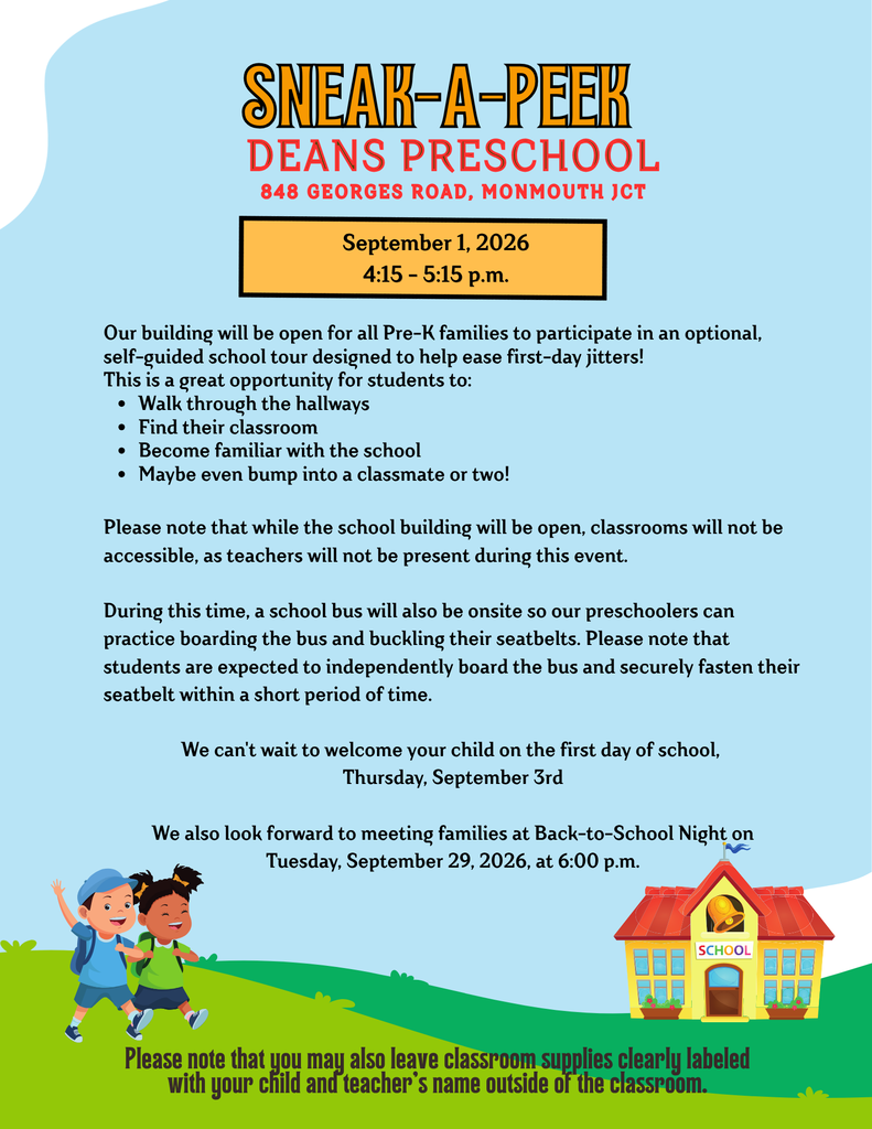 Deans Sneak-A-Peek, September 1, 2026 4:15-5:15