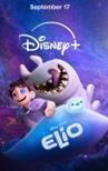 Disney Elio Movie Poster, small boy and monster below Disney title