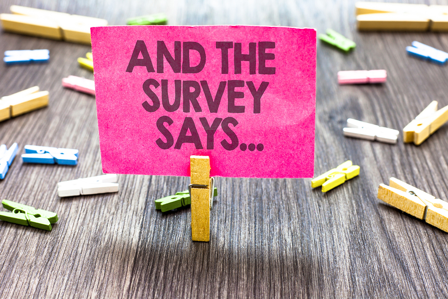 Decorative image introducing a community survey.