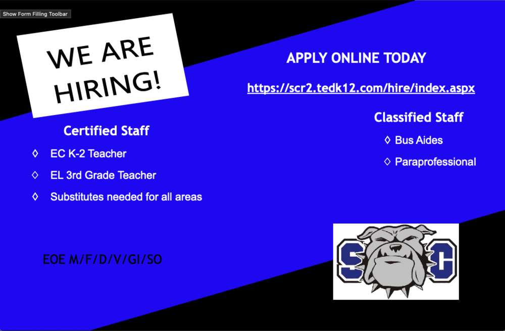 We Are Hiring!