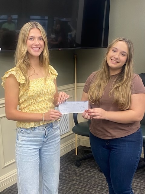 Presentation of check to Callaway Kid's Bank/Super Sam Foundation